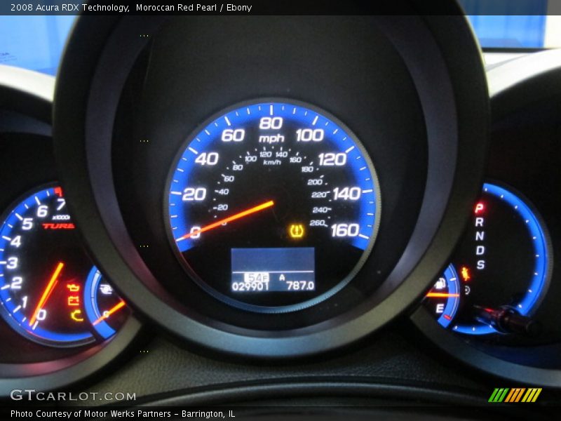 Moroccan Red Pearl / Ebony 2008 Acura RDX Technology