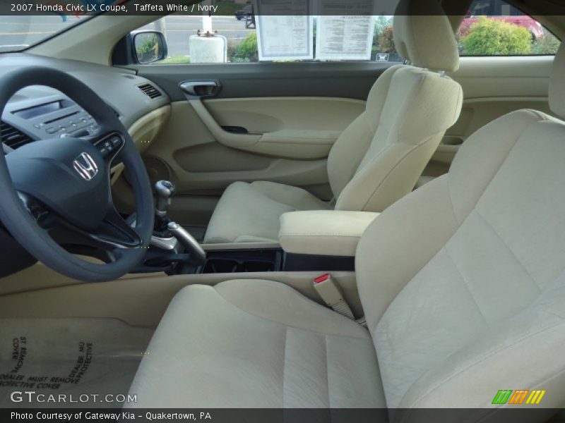 Taffeta White / Ivory 2007 Honda Civic LX Coupe