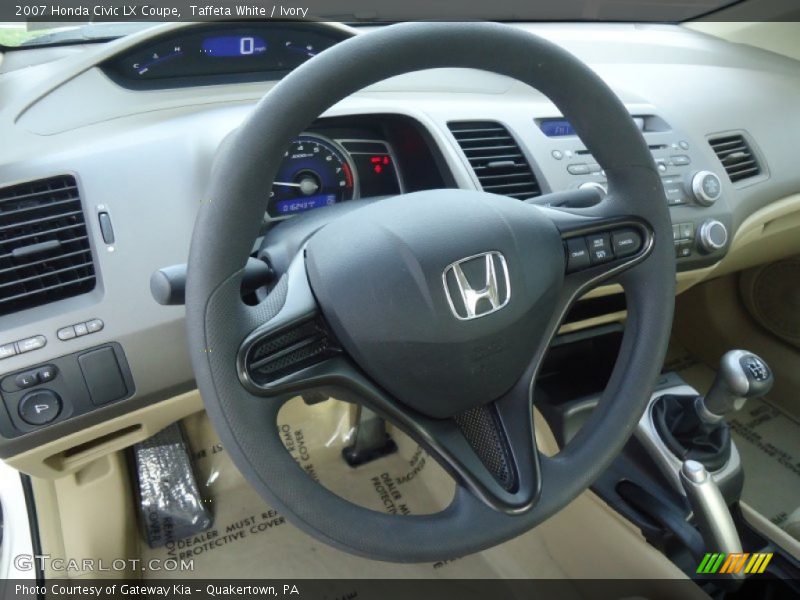 Taffeta White / Ivory 2007 Honda Civic LX Coupe