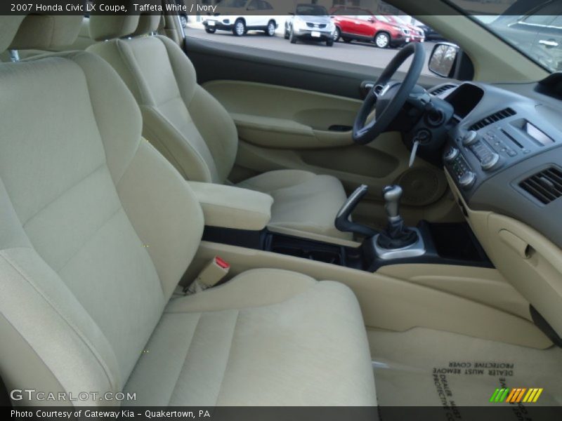 Taffeta White / Ivory 2007 Honda Civic LX Coupe