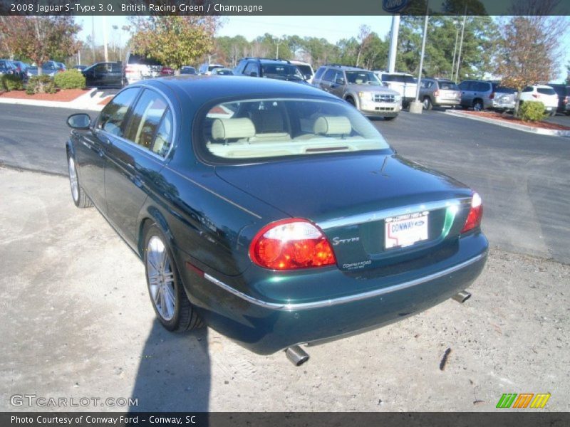 British Racing Green / Champagne 2008 Jaguar S-Type 3.0