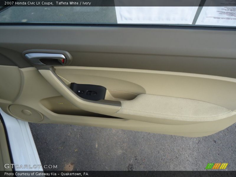 Taffeta White / Ivory 2007 Honda Civic LX Coupe