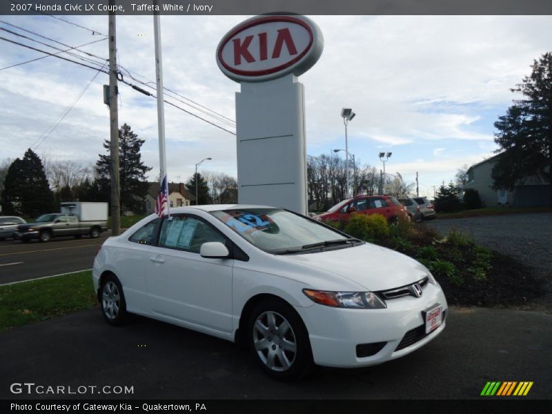 Taffeta White / Ivory 2007 Honda Civic LX Coupe