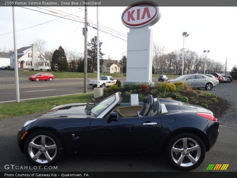 Deep Blue / Steel/Sand 2006 Pontiac Solstice Roadster