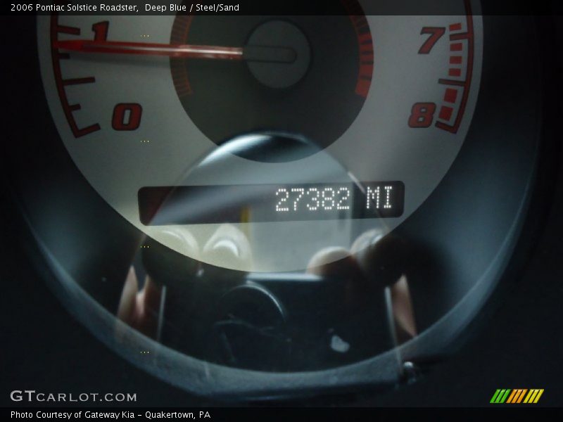 Deep Blue / Steel/Sand 2006 Pontiac Solstice Roadster