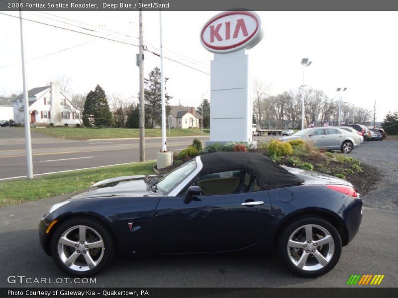 Deep Blue / Steel/Sand 2006 Pontiac Solstice Roadster