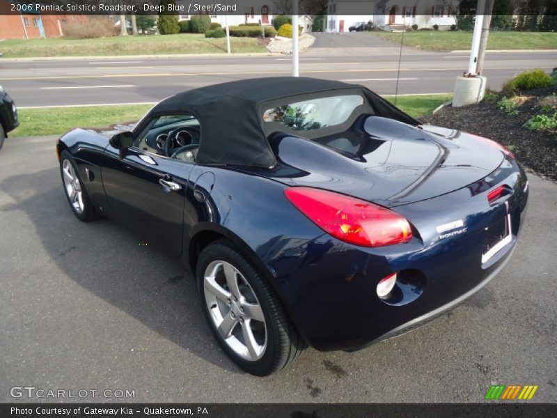 Deep Blue / Steel/Sand 2006 Pontiac Solstice Roadster