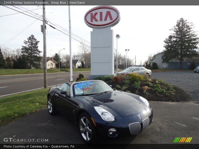 Deep Blue / Steel/Sand 2006 Pontiac Solstice Roadster