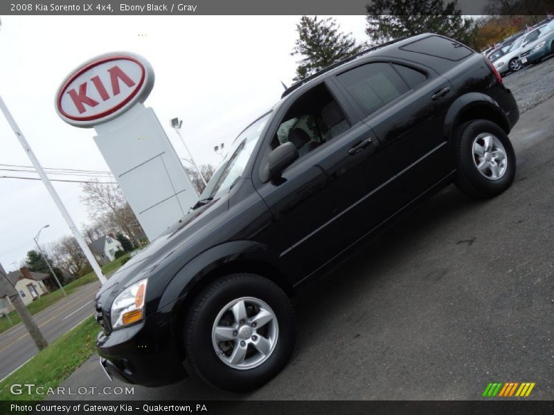Ebony Black / Gray 2008 Kia Sorento LX 4x4