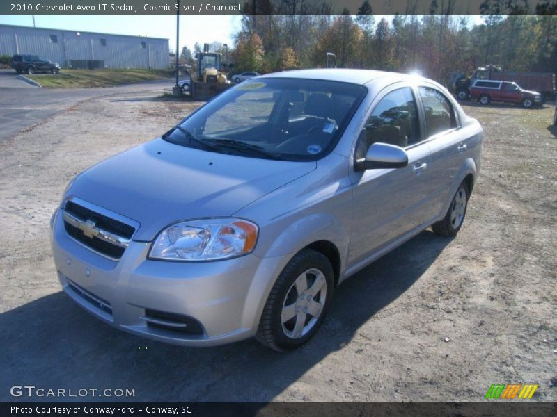 Cosmic Silver / Charcoal 2010 Chevrolet Aveo LT Sedan