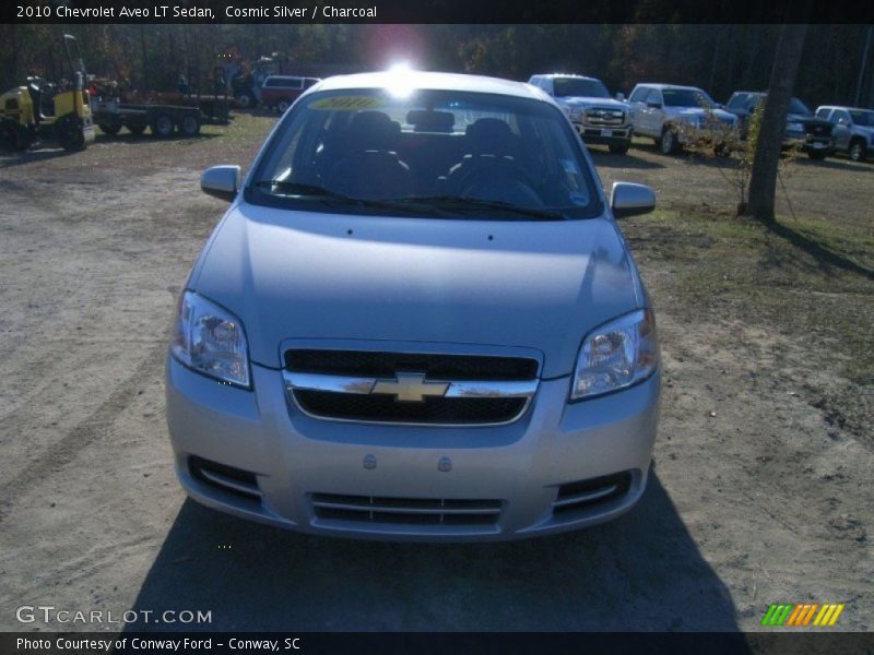 Cosmic Silver / Charcoal 2010 Chevrolet Aveo LT Sedan