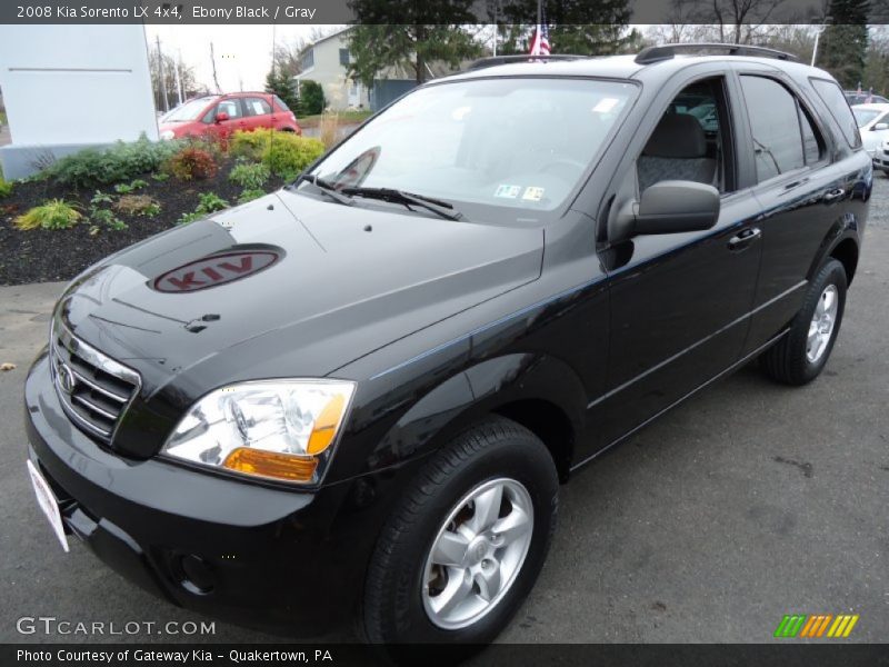 Ebony Black / Gray 2008 Kia Sorento LX 4x4
