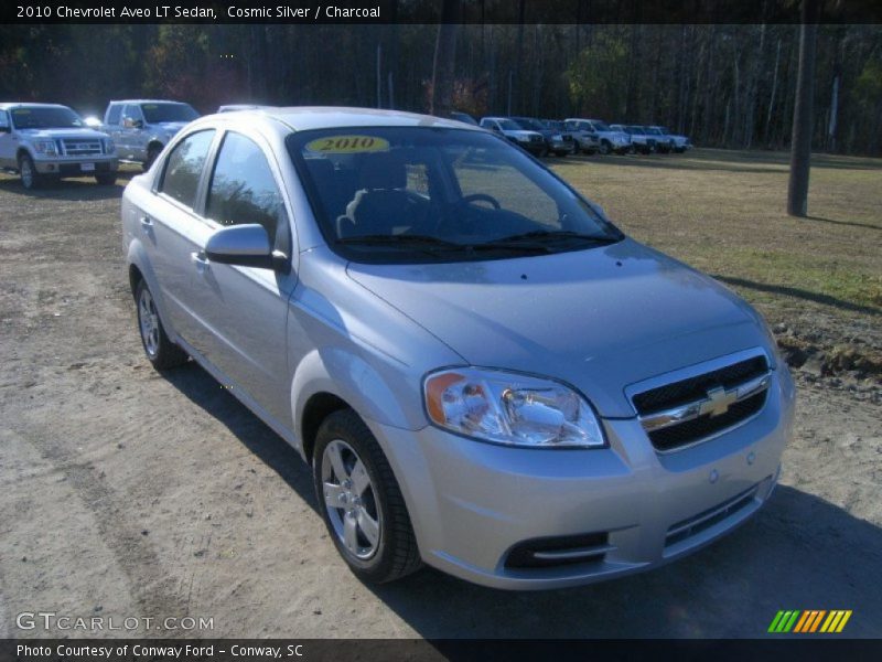 Cosmic Silver / Charcoal 2010 Chevrolet Aveo LT Sedan