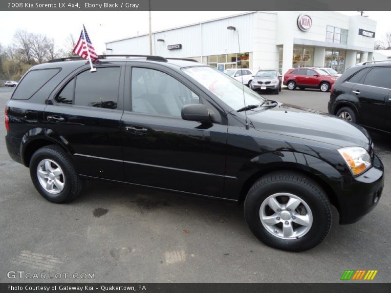 Ebony Black / Gray 2008 Kia Sorento LX 4x4