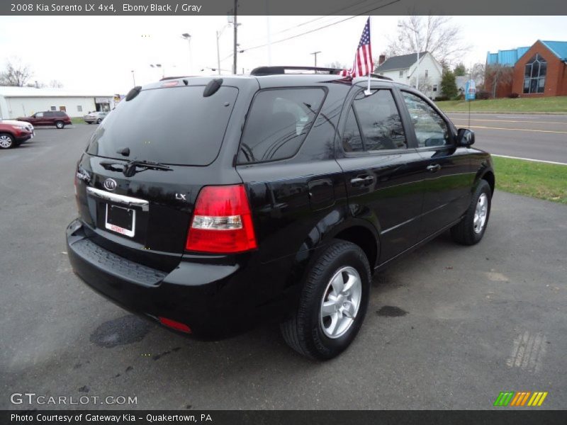 Ebony Black / Gray 2008 Kia Sorento LX 4x4