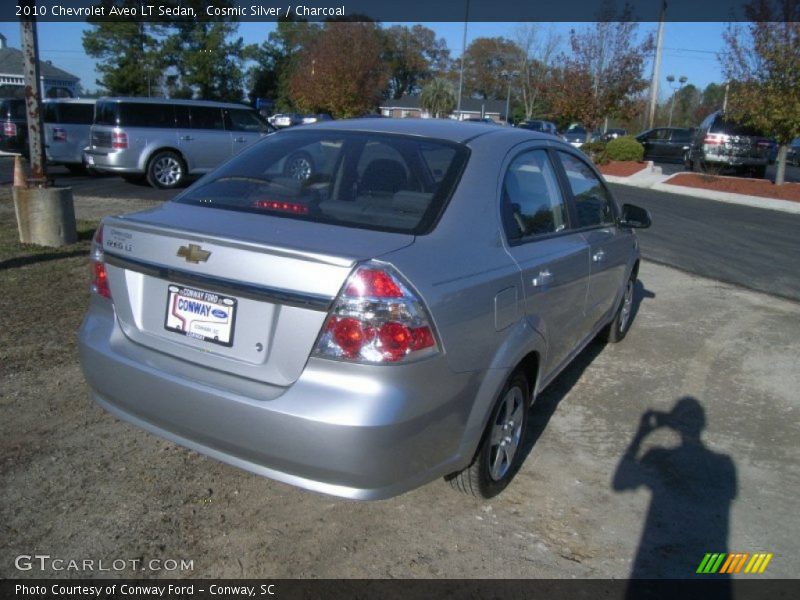 Cosmic Silver / Charcoal 2010 Chevrolet Aveo LT Sedan
