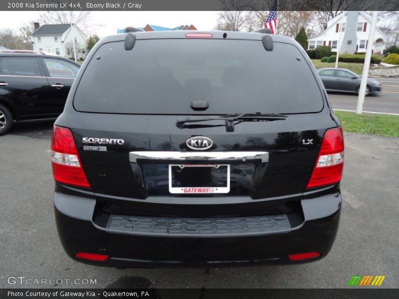 Ebony Black / Gray 2008 Kia Sorento LX 4x4