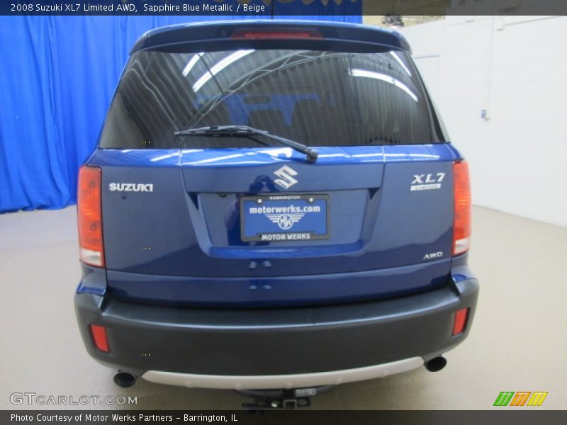 Sapphire Blue Metallic / Beige 2008 Suzuki XL7 Limited AWD