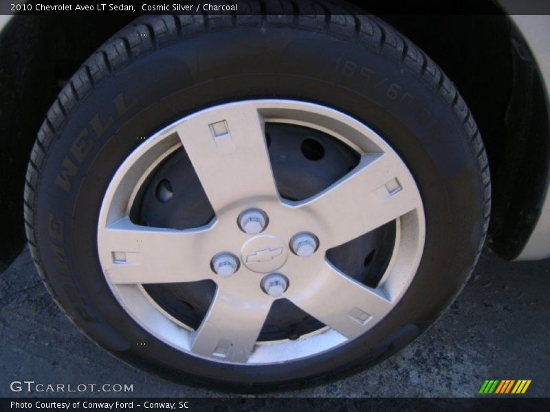 Cosmic Silver / Charcoal 2010 Chevrolet Aveo LT Sedan