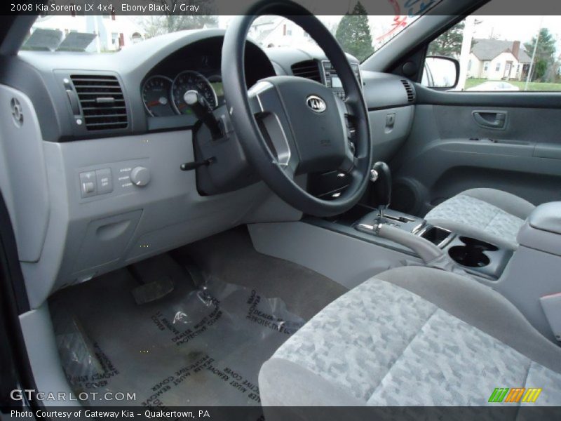 Ebony Black / Gray 2008 Kia Sorento LX 4x4