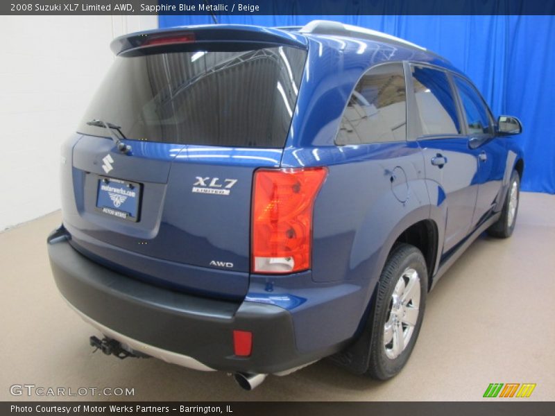 Sapphire Blue Metallic / Beige 2008 Suzuki XL7 Limited AWD