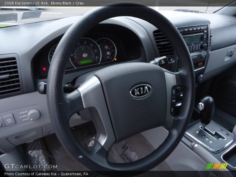 Ebony Black / Gray 2008 Kia Sorento LX 4x4
