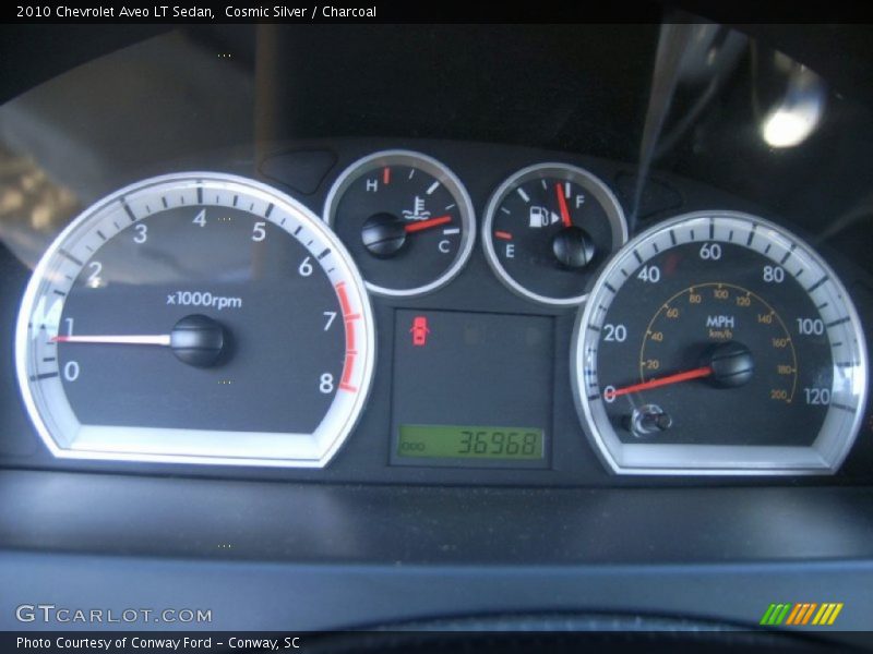 Cosmic Silver / Charcoal 2010 Chevrolet Aveo LT Sedan