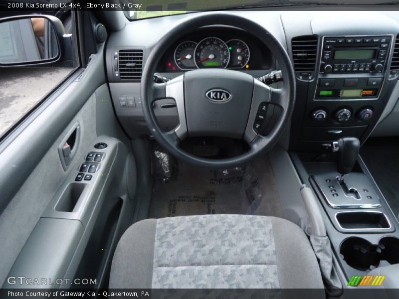 Ebony Black / Gray 2008 Kia Sorento LX 4x4