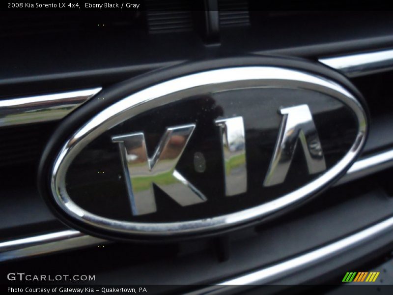 Ebony Black / Gray 2008 Kia Sorento LX 4x4