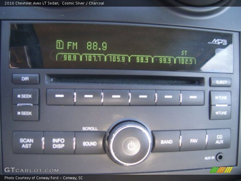 Cosmic Silver / Charcoal 2010 Chevrolet Aveo LT Sedan