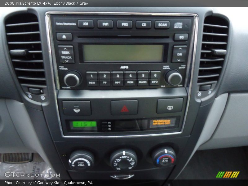 Ebony Black / Gray 2008 Kia Sorento LX 4x4