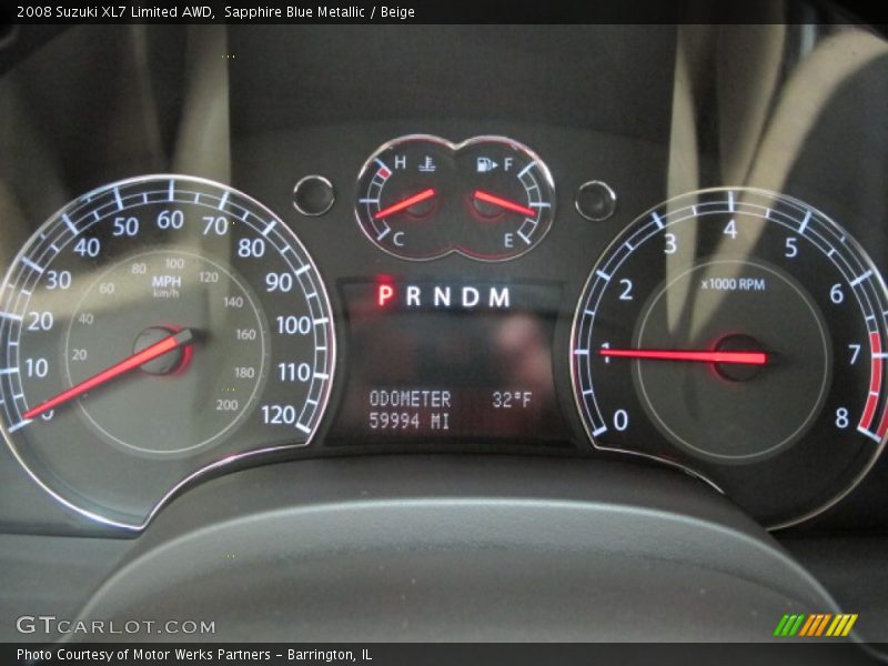  2008 XL7 Limited AWD Limited AWD Gauges