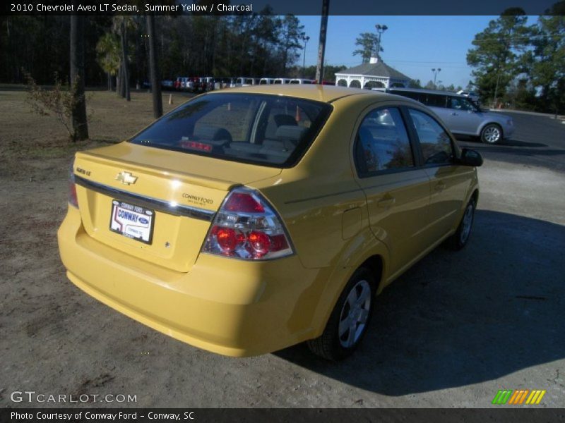 Summer Yellow / Charcoal 2010 Chevrolet Aveo LT Sedan