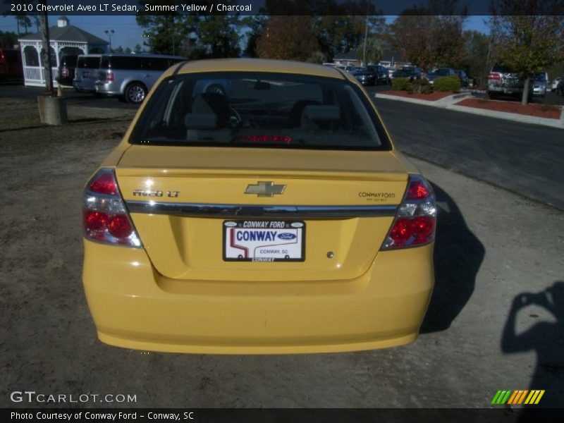 Summer Yellow / Charcoal 2010 Chevrolet Aveo LT Sedan