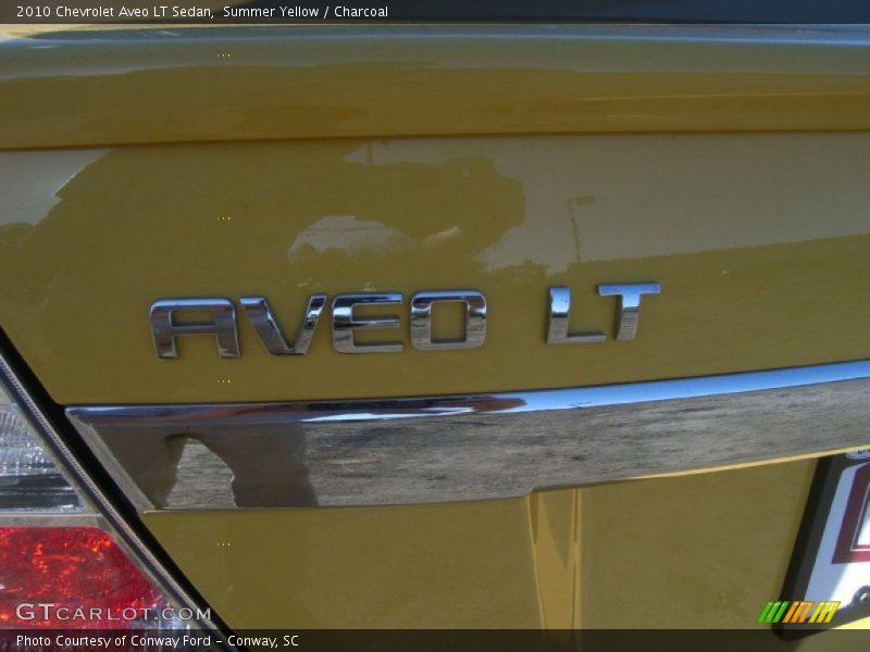 Summer Yellow / Charcoal 2010 Chevrolet Aveo LT Sedan