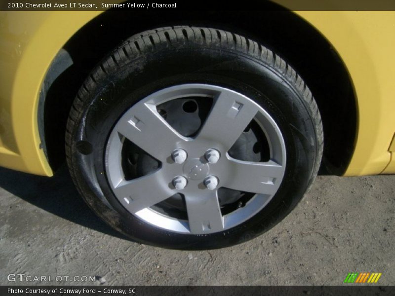 Summer Yellow / Charcoal 2010 Chevrolet Aveo LT Sedan