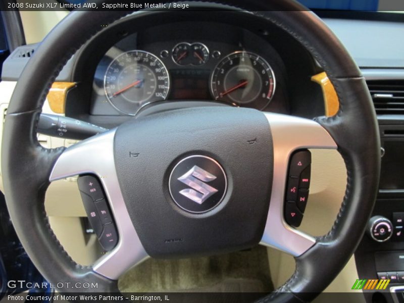 Sapphire Blue Metallic / Beige 2008 Suzuki XL7 Limited AWD