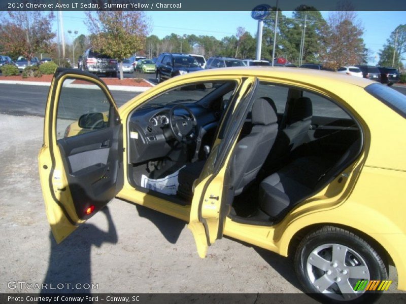 Summer Yellow / Charcoal 2010 Chevrolet Aveo LT Sedan
