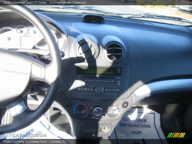 Summer Yellow / Charcoal 2010 Chevrolet Aveo LT Sedan