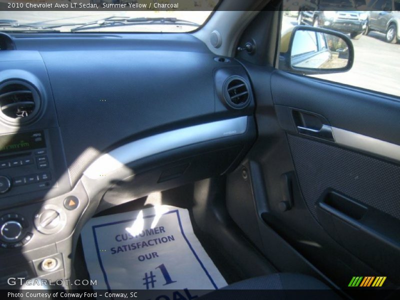 Summer Yellow / Charcoal 2010 Chevrolet Aveo LT Sedan