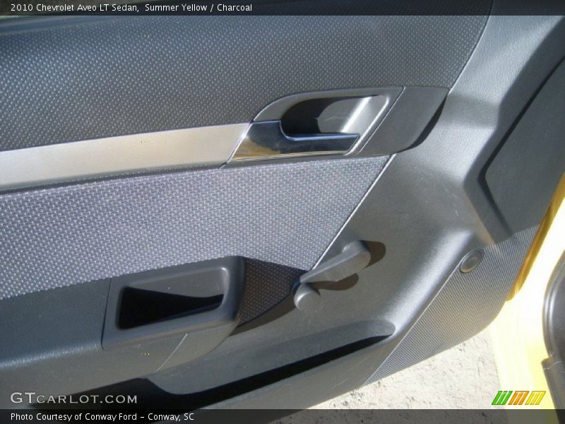 Summer Yellow / Charcoal 2010 Chevrolet Aveo LT Sedan