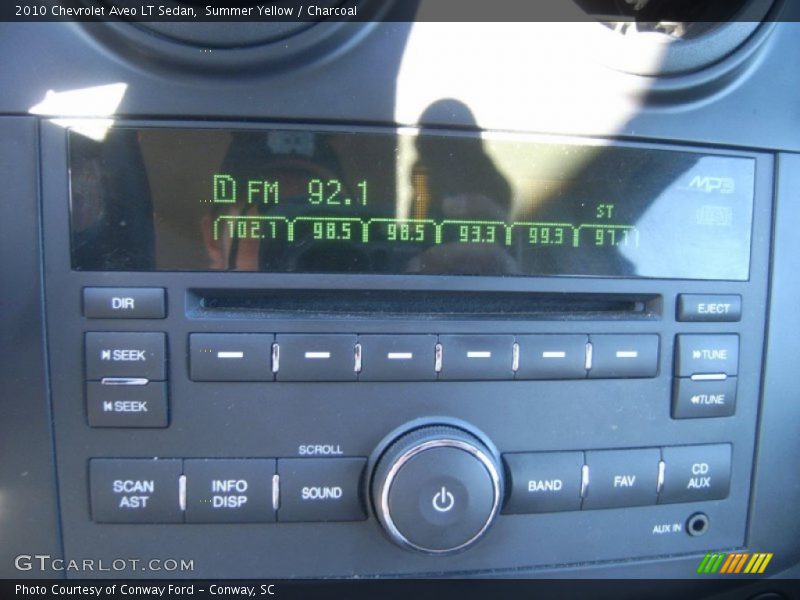 Summer Yellow / Charcoal 2010 Chevrolet Aveo LT Sedan