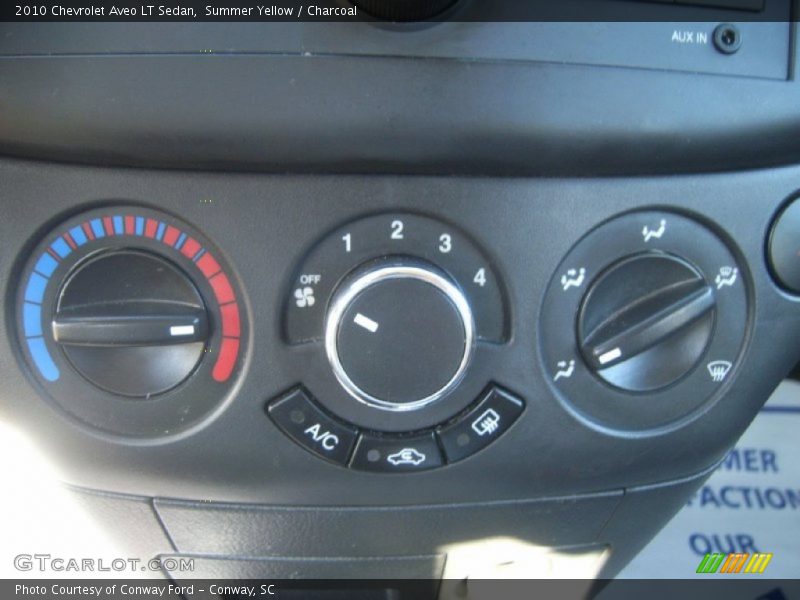 Summer Yellow / Charcoal 2010 Chevrolet Aveo LT Sedan