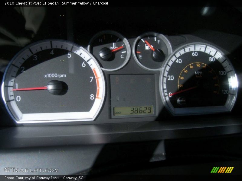Summer Yellow / Charcoal 2010 Chevrolet Aveo LT Sedan