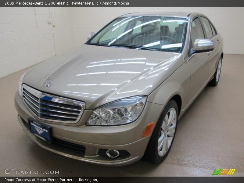 Pewter Metallic / Almond/Mocha 2009 Mercedes-Benz C 300 4Matic