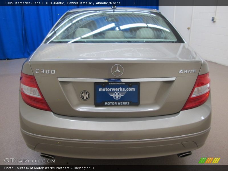 Pewter Metallic / Almond/Mocha 2009 Mercedes-Benz C 300 4Matic