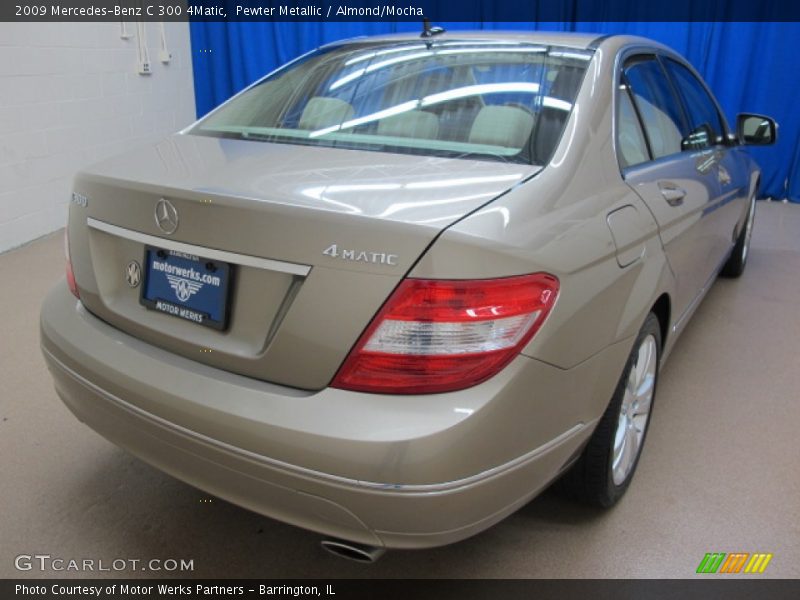 Pewter Metallic / Almond/Mocha 2009 Mercedes-Benz C 300 4Matic