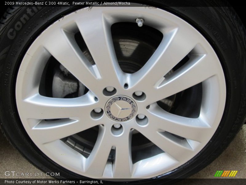 Pewter Metallic / Almond/Mocha 2009 Mercedes-Benz C 300 4Matic