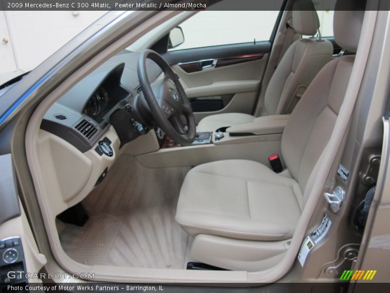 Pewter Metallic / Almond/Mocha 2009 Mercedes-Benz C 300 4Matic