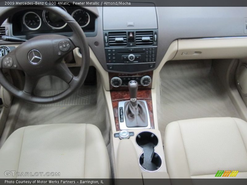 Pewter Metallic / Almond/Mocha 2009 Mercedes-Benz C 300 4Matic